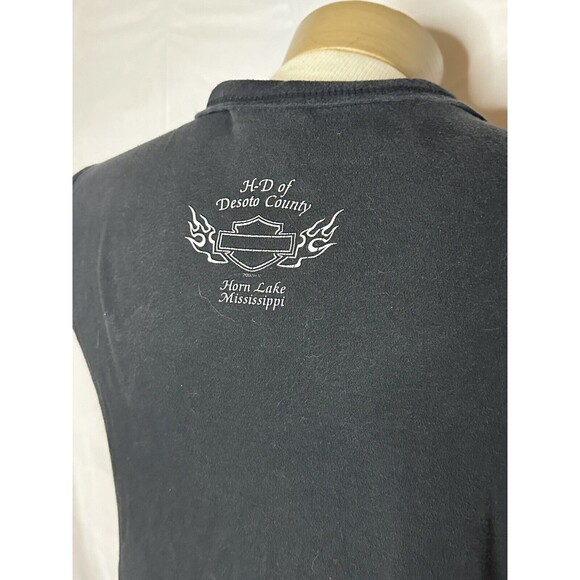 Vintage Y2K Harley Davidson Zip Up Vest - Picture 3 of 6